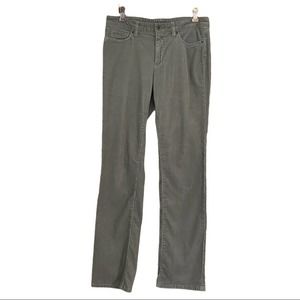 LANDS’ END Women's Gray Corduroy Pants, 6
